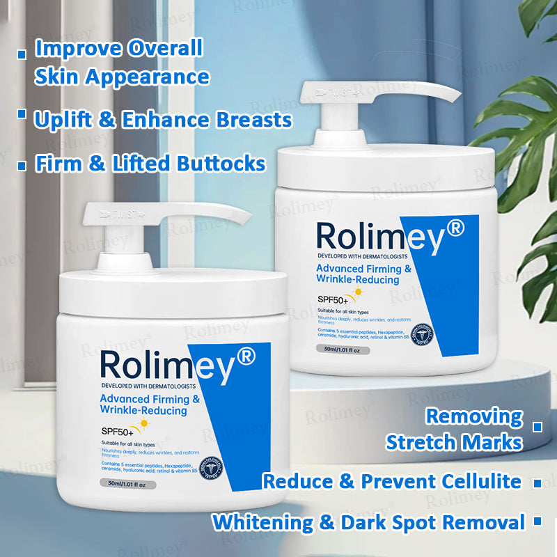✨💧(Made and Shipped from USA)✨Rolimey® Advanced Firming & Wrinkle-Reducing Cream (with SPF 50+)✨LAST DAY 60% OFF
