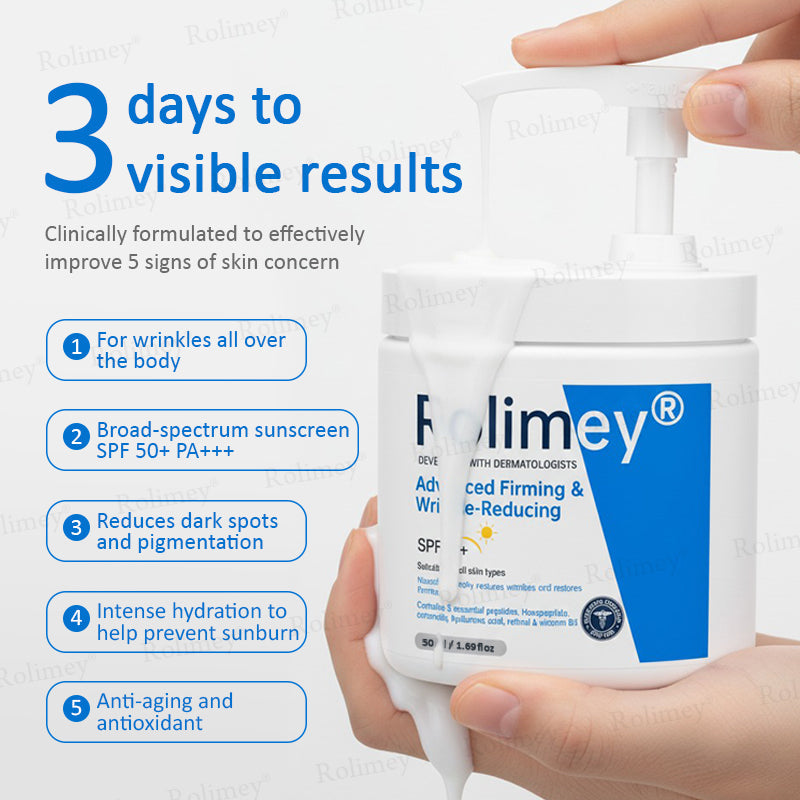 ✨💧(Made and Shipped from USA)✨Rolimey® Advanced Firming & Wrinkle-Reducing Cream (with SPF 50+)✨LAST DAY 60% OFF