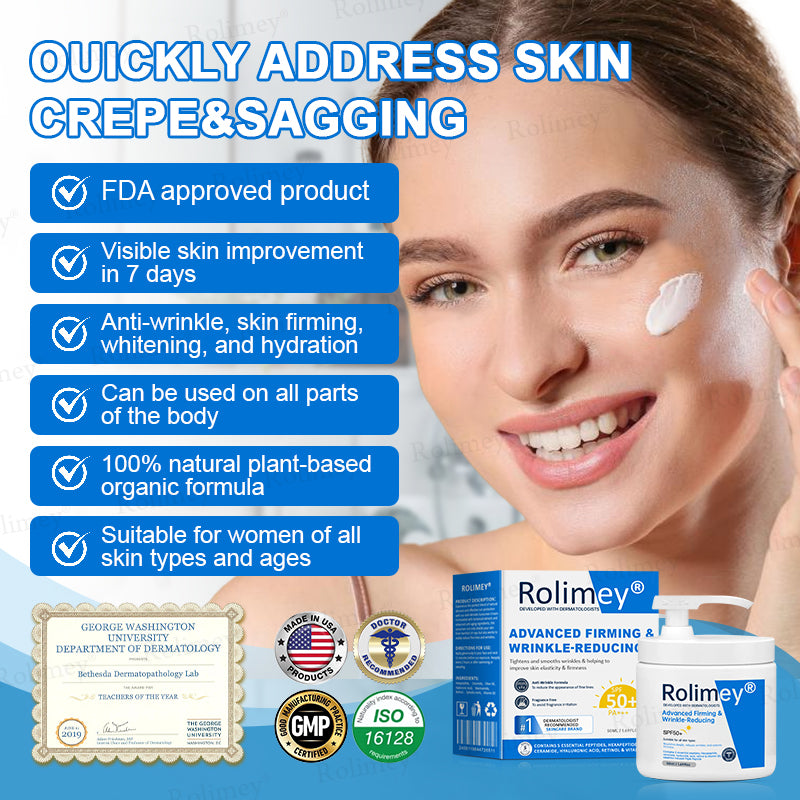 ✨💧(Made and Shipped from USA)✨Rolimey® Advanced Firming & Wrinkle-Reducing Cream (with SPF 50+)✨LAST DAY 60% OFF