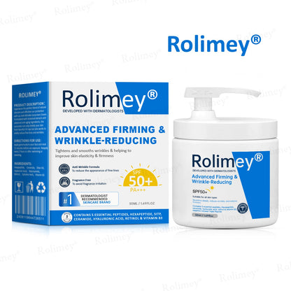 ✨💧(Made and Shipped from USA)✨Rolimey® Advanced Firming & Wrinkle-Reducing Cream (with SPF 50+)✨LAST DAY 60% OFF